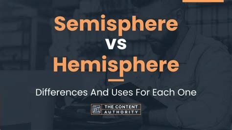 hemisphere vs semisphere.